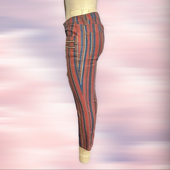 Weworewhat stripe low rise cropped jeans size 6/28 - Picture 2 of 8